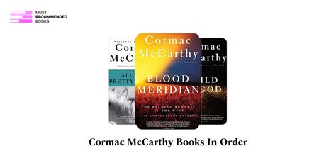 cormac mccarthy books in order.